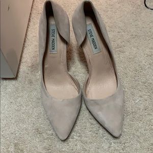 Steve Madden Nude Suede Heels size 7.5